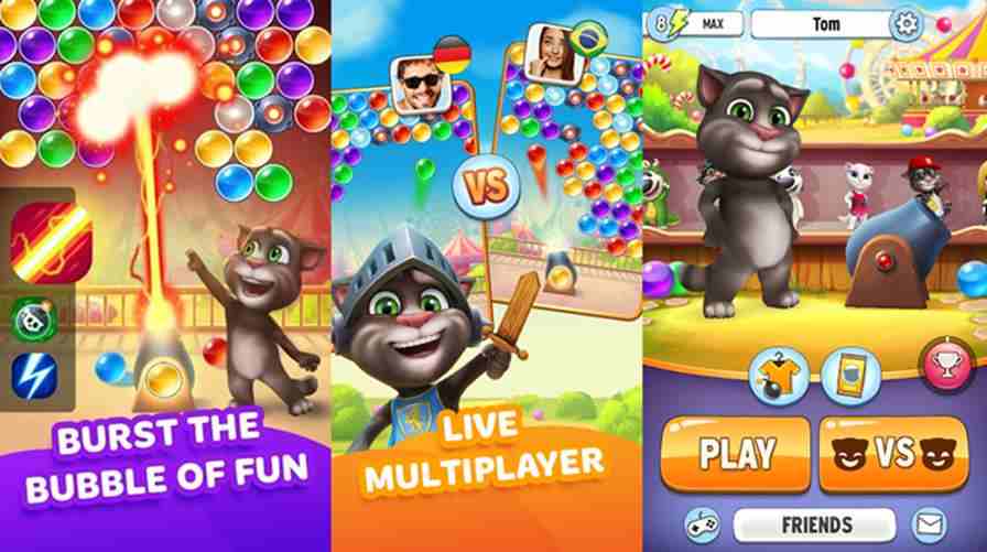 Hình ảnh game Talking Tom Bubble Shooter mobile in Talking Tom Bubble Shooter Hình ảnh game Talking Tom Bubble Shooter mobile in Talking Tom Bubble Shooter