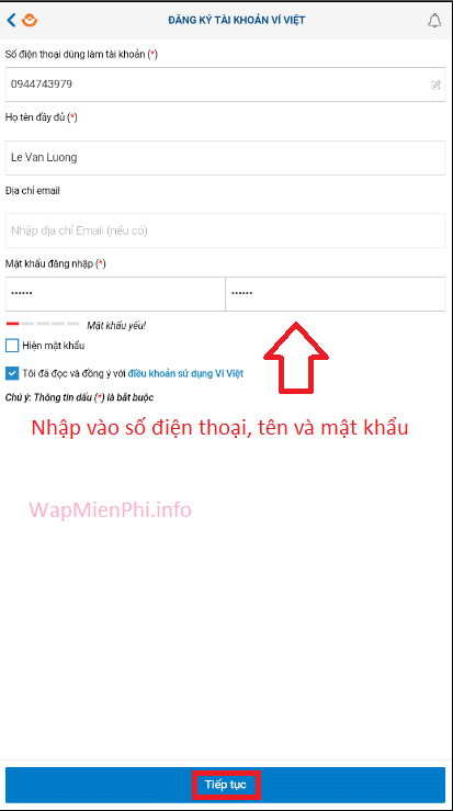 Hình ảnh dang ky tai khoan vi viet 1 in Đăng ký Ví Việt nhận ngay 35K Hình ảnh dang ky tai khoan vi viet 1 in Đăng ký Ví Việt nhận ngay 35K