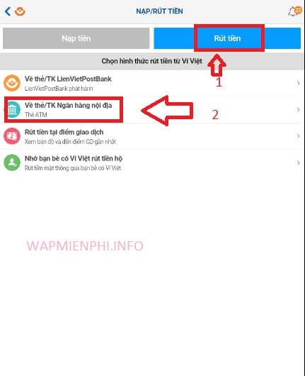 Hình ảnh rut tien tu vi viet 6 in Hướng dẫn rút tiền từ Ví Việt Hình ảnh rut tien tu vi viet 6 in Hướng dẫn rút tiền từ Ví Việt