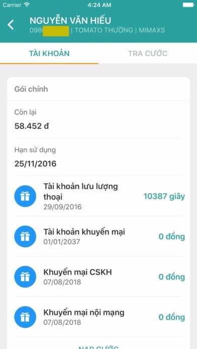 Hình ảnh in My Viettel Hình ảnh in My Viettel