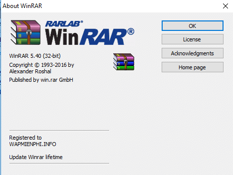 Hình ảnh Phan mem WinRAR in WinRAR Hình ảnh Phan mem WinRAR in WinRAR