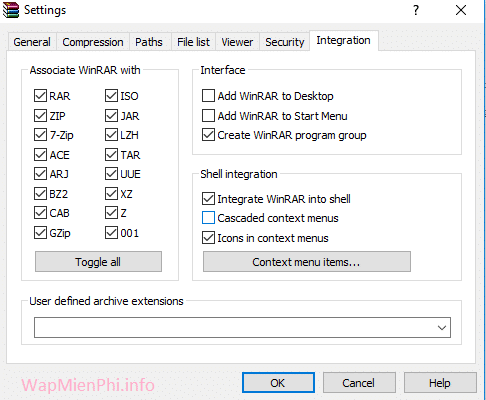 Hình ảnh tai WinRAR in WinRAR Hình ảnh tai WinRAR in WinRAR
