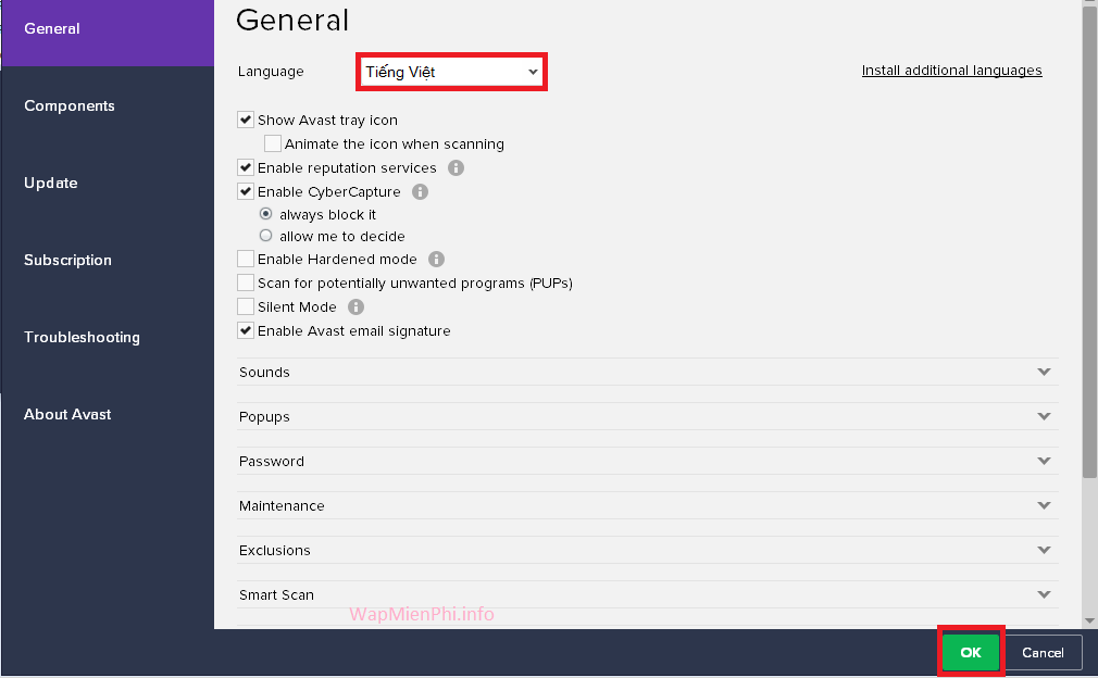 Hình ảnh huong dan cai tieng viet tren avast internet security in Avast Internet Security 2017 Hình ảnh huong dan cai tieng viet tren avast internet security in Avast Internet Security 2017