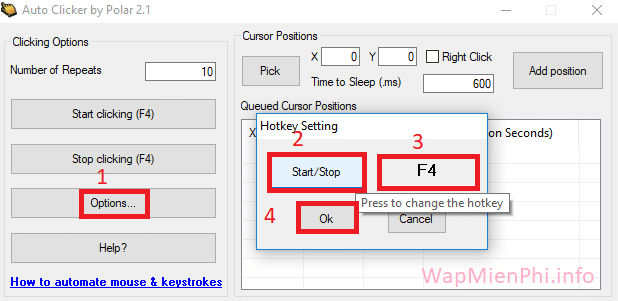 Hình ảnh cach dung auto click in Auto Click Hình ảnh cach dung auto click in Auto Click