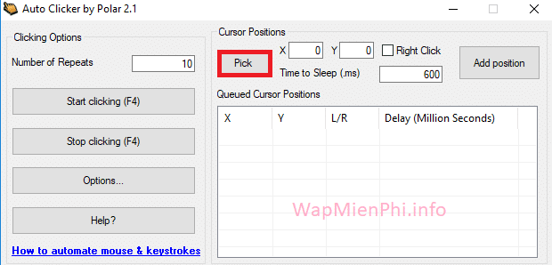Hình ảnh cach su dung auto click in Auto Click Hình ảnh cach su dung auto click in Auto Click