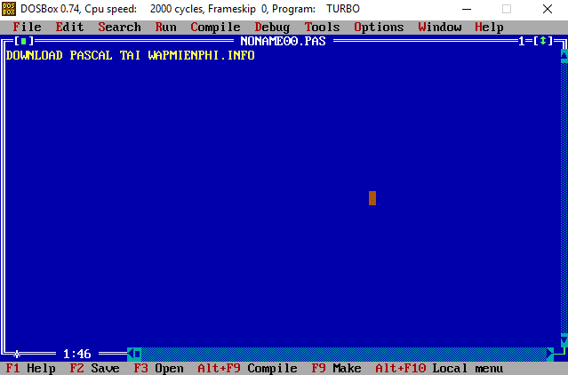Hình ảnh download Turbo Pascal in Turbo Pascal