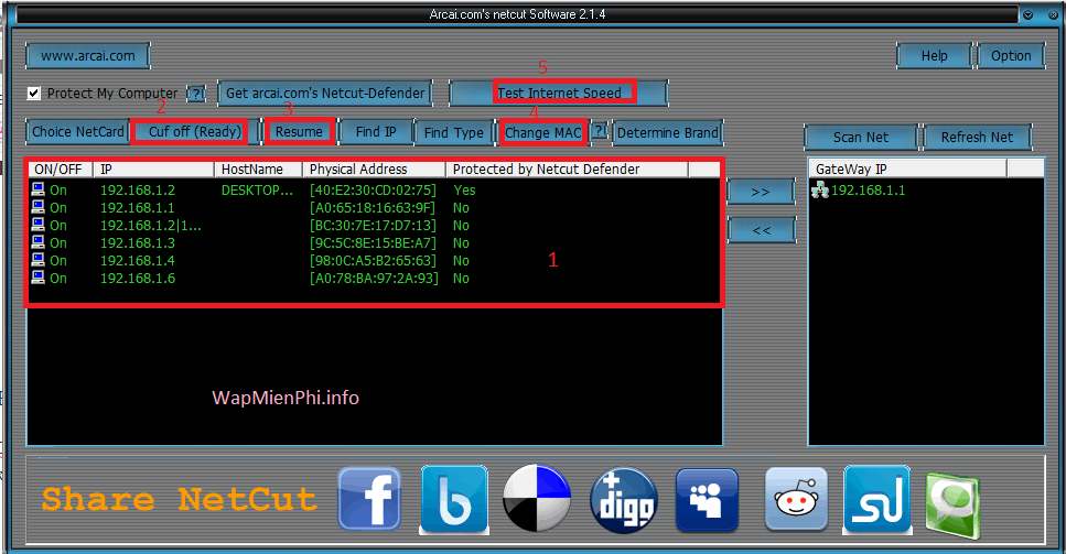 Hình ảnh cach su dung NetCut in NetCut Hình ảnh cach su dung NetCut in NetCut