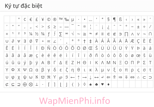 Hình ảnh bang ki tu dac biet in Trọn bộ kí tự đặc biệt đẹp nhất thường dùng trong Game Hình ảnh bang ki tu dac biet in Trọn bộ kí tự đặc biệt đẹp nhất thường dùng trong Game
